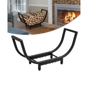 Firewood Rack with Steel Frame 24.5 Inch
